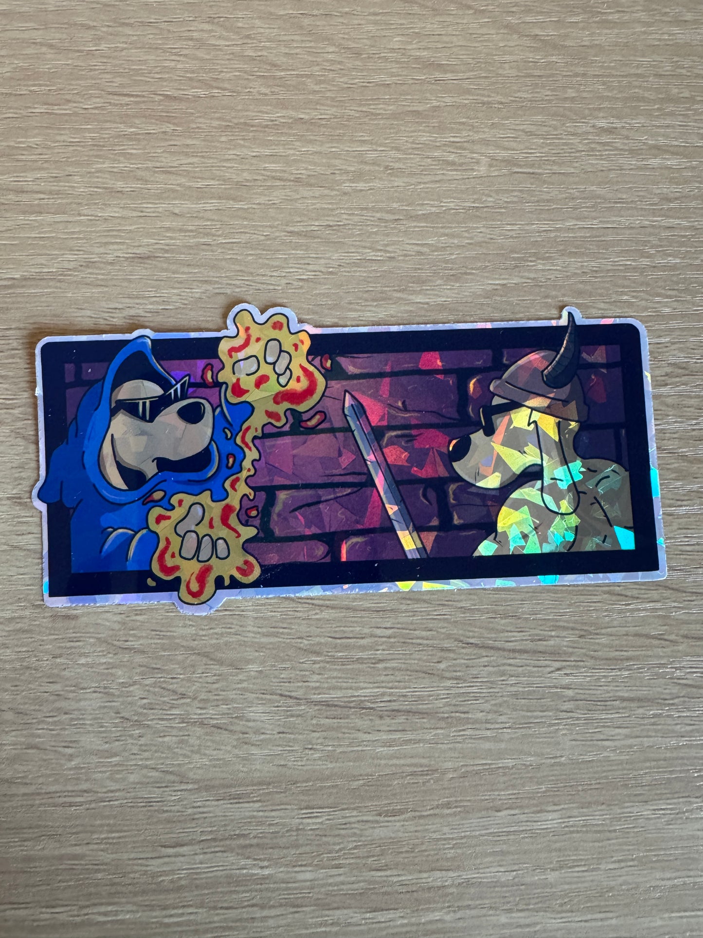 HOLOGRAPHIC DUNGEON DUEL | VINYL STICKER
