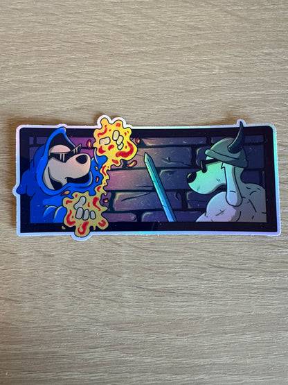 HOLOGRAPHIC DUNGEON DUEL | VINYL STICKER