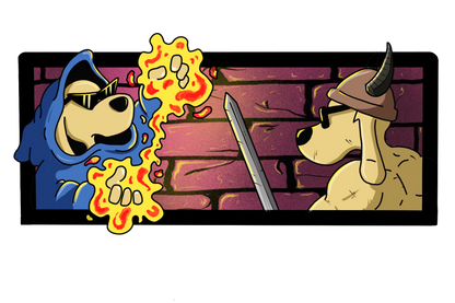 HOLOGRAPHIC DUNGEON DUEL | VINYL STICKER